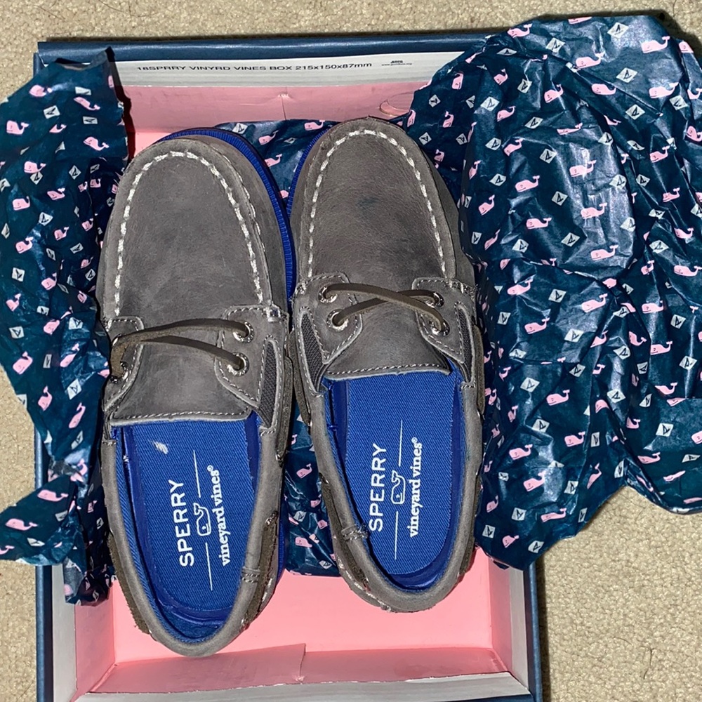 Sperry vineyard Vines toddler slip on